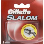 Кассеты для станков для бритья, Gillette (Жиллет) 5 шт слалом плюс пуш клин
