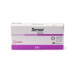 Летзол, таблетки покрытые пленочной оболочкой 2.5 мг 30 шт