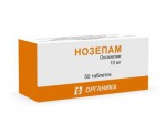 Нозепам, таблетки 10 мг 50 шт