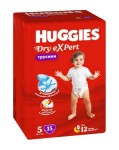 Подгузники-трусики детские, Huggies (Хаггис) 12-17 кг р. 5 15 шт Драй эксперт