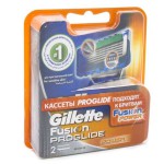 Кассеты для станков для бритья, Gillette (Жиллет) 2 шт Фьюжн пауэр проглайд
