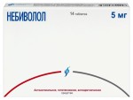 Небиволол, таблетки 5 мг 14 шт