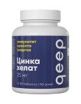 Цинка хелат, Qeep (Квип) таблетки 25 мг / 350 мг 90 шт БАД к пище