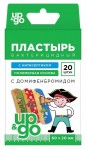 Пластырь бактерицидный, UP&GO (Ап энд Гоу) р. 60ммх20мм 20 шт детский набор Фэнтези тату на полимерной основе с домифенбромидом