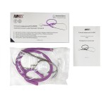 Стетоскоп, Amrus 04-AM400 терапевтический двухсторонний фиолетовый