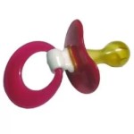 Соска-пустышка латексная, 1 шт серьга с кольцом тип 2Б в индивид. упак. пакет