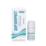 Дорзопрост, капли глазные 20 мг/мл+0.05 мг/мл 2.5 мл 1 шт флакон