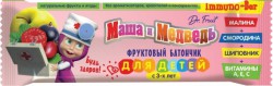 Батончик фруктовый Dr. Fruit Маша и Медведь иммуно-бар 25 г