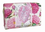 Мыло туалетное твердое, La Florentina (Ла Флорентина) 200 г 1 шт Изысканный пион в бумажной обертке