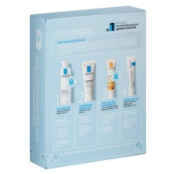 Набор дорожный La Roche-Posay Толеран Сенситив крем + Цикапласт бальзам + Антгелиос флюид SPF50 + вода мицеллярная 40 мл + 15 мл +15 мл + 50 мл