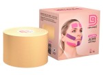Лента эластичная для лица, BBalance Tape (BBTape) (ББаланс тейп (БиБи тейп)) р. 5мх5см Кинезио-тейп супер софт нестерильный на клеевой основе бежевый
