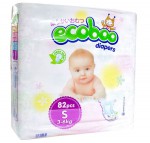 Подгузники, Ecoboo (Экобо) 3-6 кг р.  S 82 шт