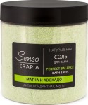 Соль для ванн, Senso Terapia (Сенсо Терапия) 600 г Perfect Balance Перфект баланс антиоксидантная матча и авокадо натуральная магниево-сульфатная банка