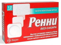 Ренни, таблетки жевательные 12 шт