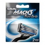 Кассеты для станков для бритья, Gillette (Жиллет) 2 шт мак 3 турбо