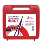 Аптечка первой помощи, Фэст р. 205х205х70мм арт. 1290 дорожная состав №1 футляр №6 (полистирол)