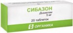 Сибазон, таблетки 5 мг 20 шт