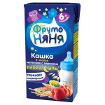 Кашка молочная жидкая, Фрутоняня 200 г 5 злаков с персиком 6+ мес