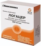 Логацер, раствор для внутривенного и внутримышечного введения 250 мг/мл 4 мл 5 шт ампулы