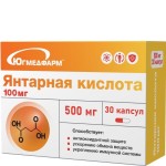 Янтарная кислота 100 мг, капсулы 500 мг 30 шт