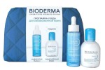 Набор, Bioderma (Биодерма) 30 мл + 100 мл Гидрабио для обезвоженной кожи сыворотка Hialu + мицеллярная вода H2O косметичка