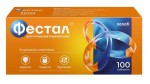 Фестал, таблетки кишечнорастворимые покрытые оболочкой 50 мг+25 мг+192 мг 100 шт
