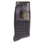 Носки мужские, Milano Socks (Милано Сокс) р. 41-45 №350 махровые рисунок №8 темно серые