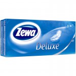 Платки носовые одноразовые, Zewa (Зева) 100 шт делюкс