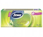 Платки носовые одноразовые, Zewa (Зева) 9 шт Софт алоэ