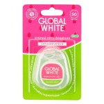 Зубная нить, Global white (Глобал Уайт) 50 м вощеная сочный арбуз