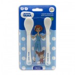 Ложка, Мама Тама 2 шт с мягким кончиком 4+ мес белая